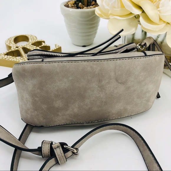 Faux Suede Fringe Crossbody Bag - Picture 6 of 8